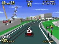 une photo d'Ã©cran de Virtua Racing sur Sega Megadrive